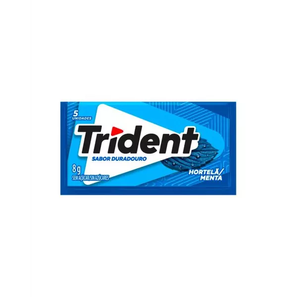 Chicle Trident Hortelã 8g - Goma de Mascar Sem Açúcar | CHOKDOCE