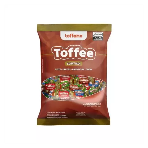 BALA TOFFEE 600G TOFFANO - 708364 - CHOKDOCE