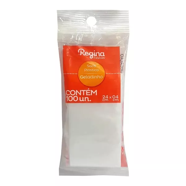 SACO PLASTICO GELADINHO C/100 REGINA - 102988 - CHOKDOCE