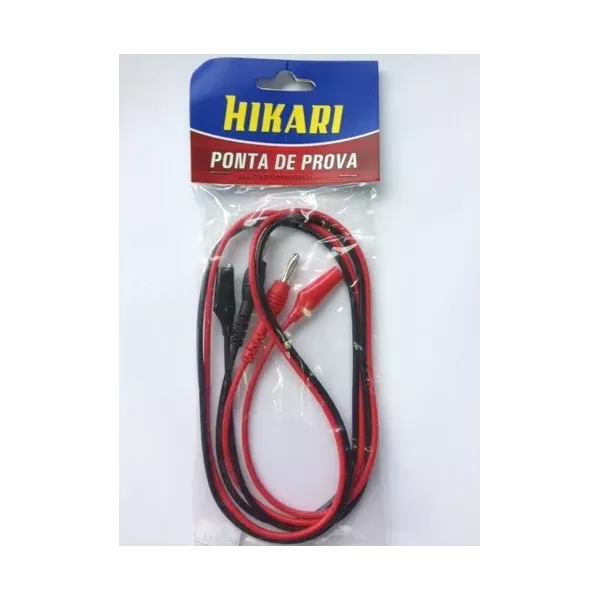 Ponta de Prova com Garras para Multímetro HIKARI HK-23