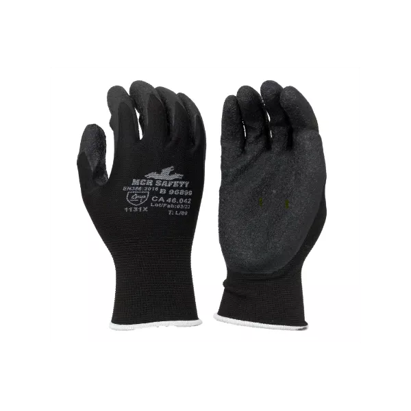 LUVA SHOGUN LATEX CORRUGADO BLACK B96899 CA46042