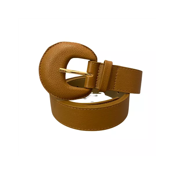 Cinto Fivela Encapada - Caramelo