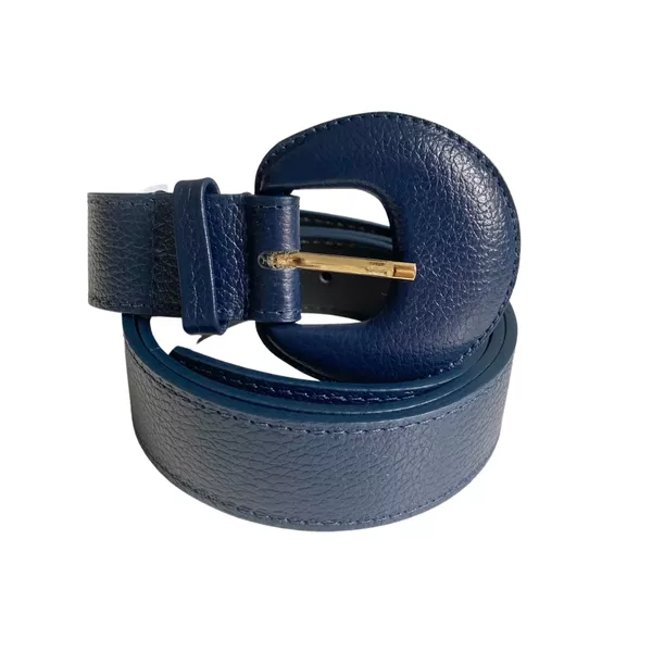 Cinto Fivela Encapada - Azul Marinho