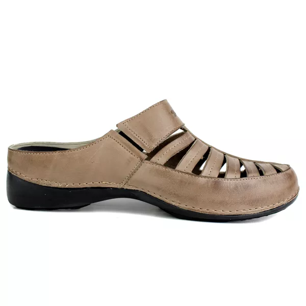 Mule Feminino Ortopédico em Couro Legítimo e Palmilha Gel - Fendi