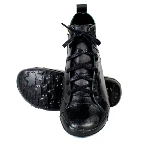 Bota Ortopédica Feminina em Couro Legítimo com Palmilha Gel