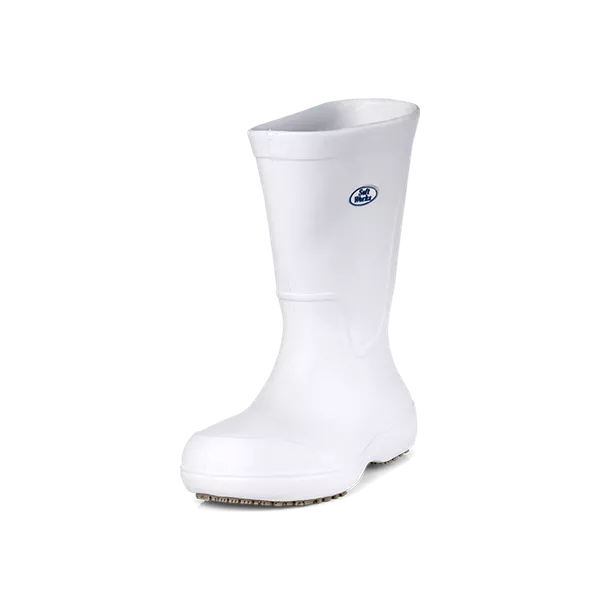 Bota Cano Longo Antiderrapante BB87 Branco Soft Works