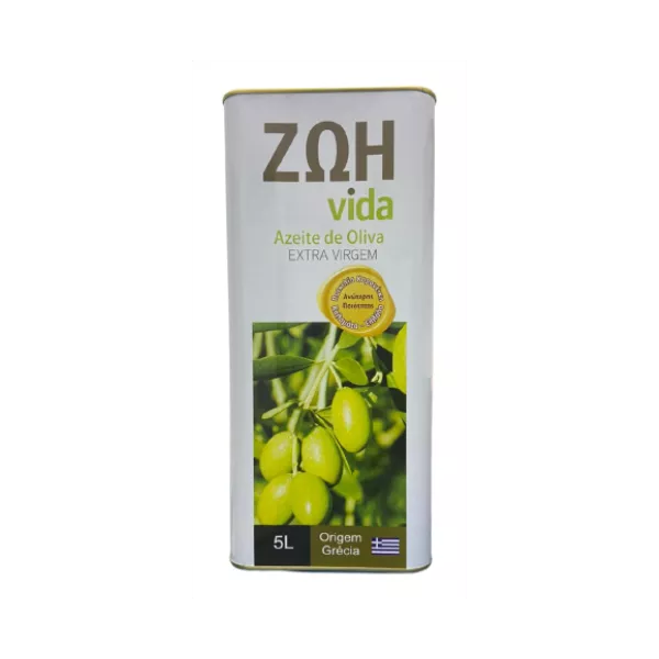 Azeite De Oliva 5l Extra Virgem Grego Zoh Vida Lata 
