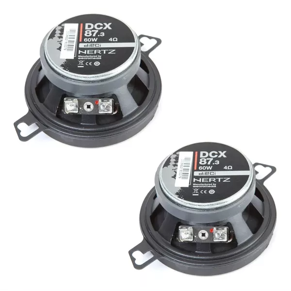 Alto Falantes Hertz Dcx 87.3 3x5 Polegadas Coaxial Dieci 60w Rms