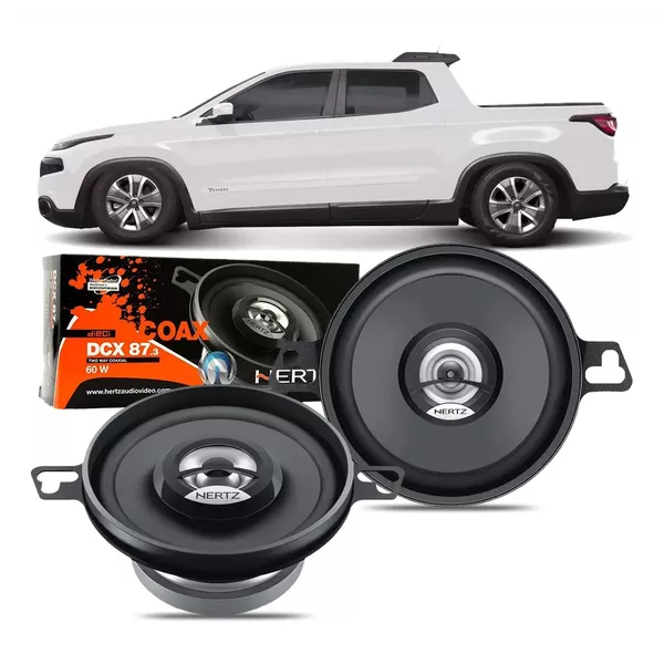 Alto Falantes Hertz Dcx 87.3 3x5 Polegadas Coaxial Dieci 60w Rms