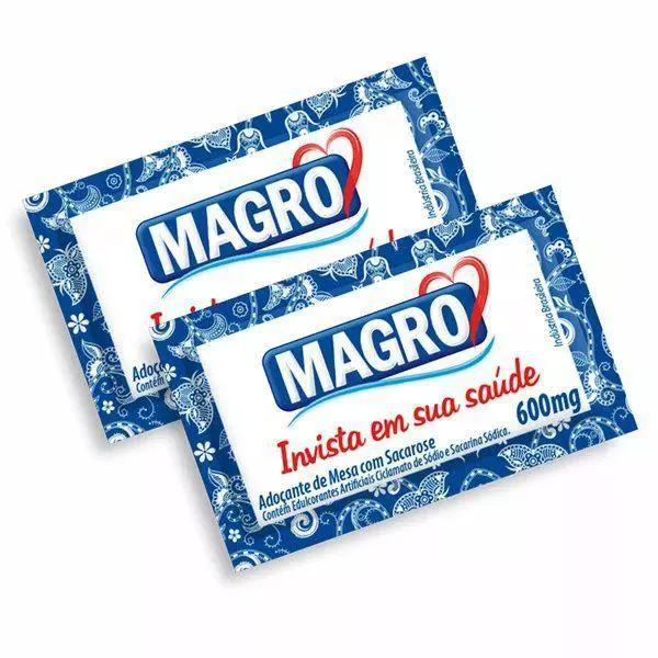 ADOÇANTE MAGRO TRADICIONAL CARTUCHO 50X0,6G | PADRÃO FONZAR