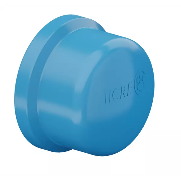 Tampão (cap) de PVC azul | GOTA CERTA IRRIGAÇÃO