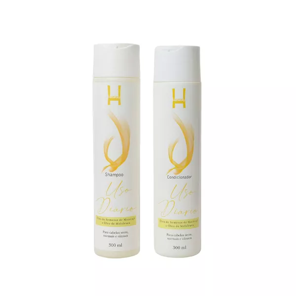 Kit Shampoo Uso Diário 300ml + Condicionador Uso Diário 300ml
