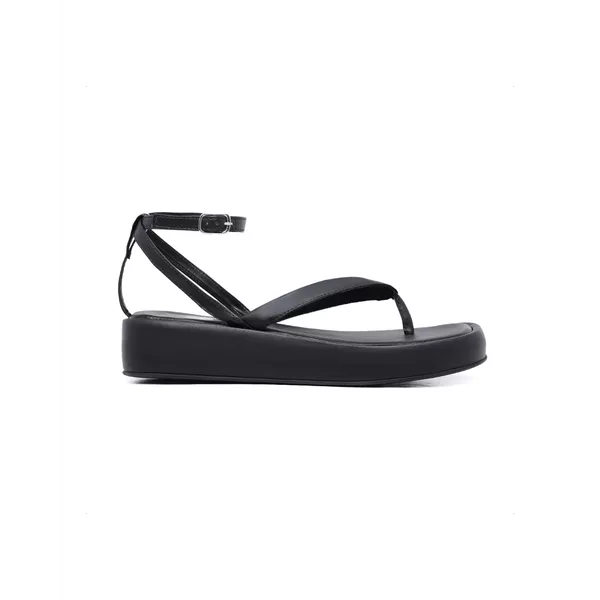 Sandália Flatform Feminina Lua Preta - Hella Shoes