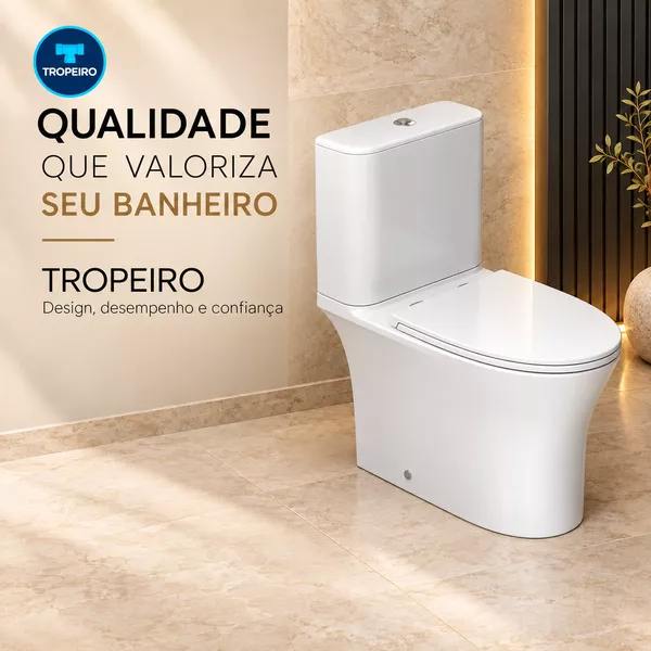 DEC KP.8720.17 KIT BACIA COM CAIXA VERTIS TOTAL CLEAN | Hidráulica
