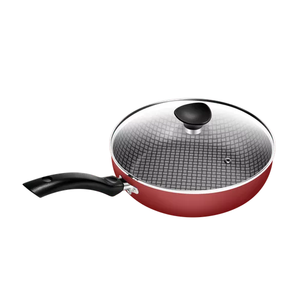 Frigideira Funda N°24 Patolux Antiaderente Masterflon Vermelho