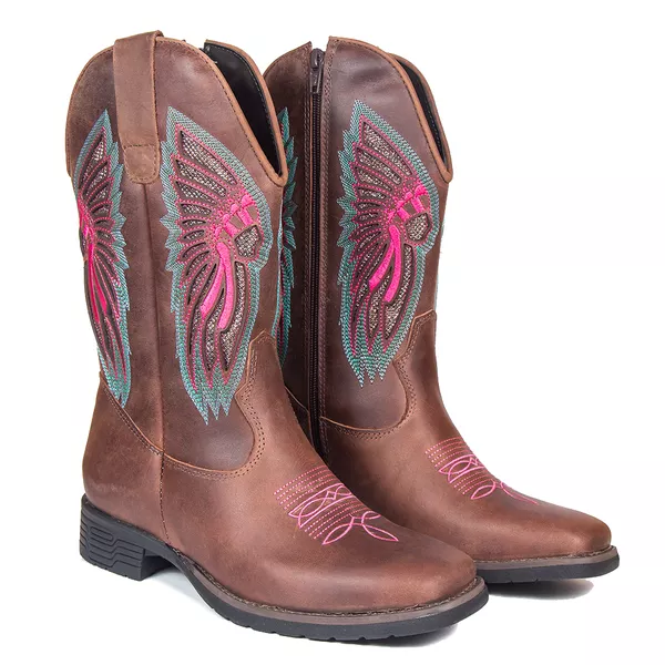 BOTA-VILELA-FEM.-5007-FOSSIL-TERRA/BRONZE | Horses Ville | O