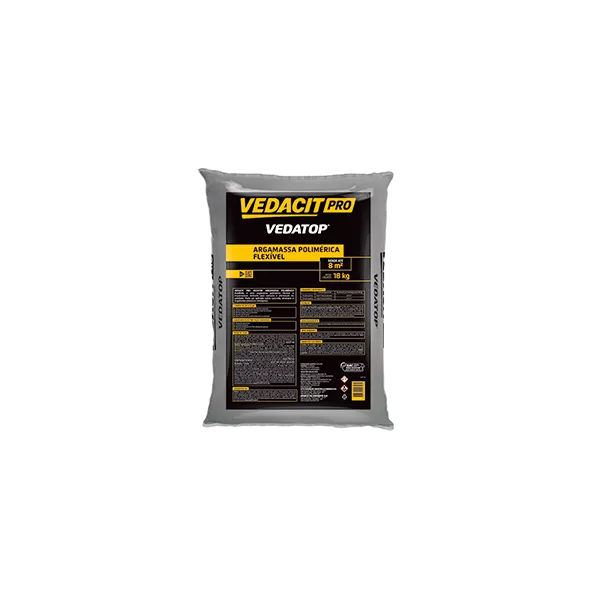 VEDATOP ARGAMASSA POLIMÉRICA FLEXÍVEL - VEDACIT PRO - SC18KG 