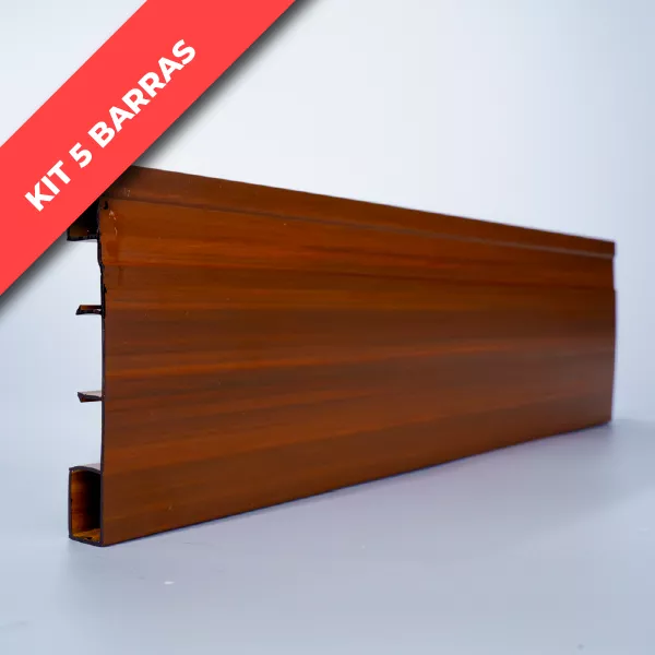 KIT VISTA CLASSIC EM PVC 100MMX3,0M IMBUIA - Joiplastic