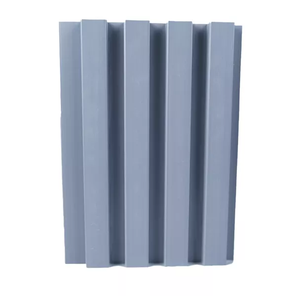 Kit 5 Painéis Ripados Premium em PVC 285 cm Cinza