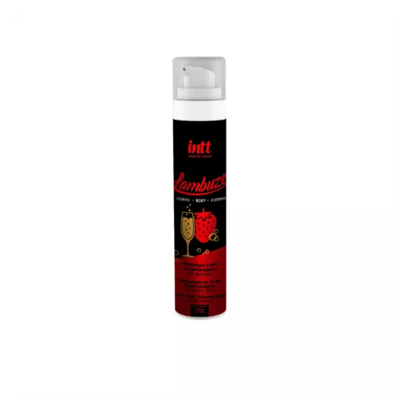 Cosmético gel para sexo oral gel Lambuze Morango e Champanhe - Sexo Oral Intt