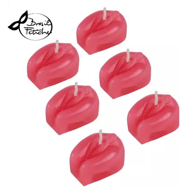 Vela decorativa em formato de vagina enfeite para despedida de solteira 