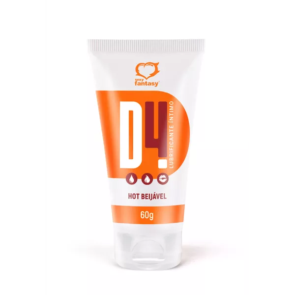 Lubrificante D4 Hot A Base D'água 60g Efeito hot