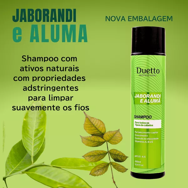 Shampoo Jaborandi e Alumã Duetto 300 ml | Loja Duetto Super