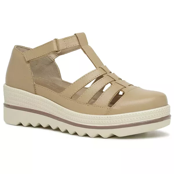 Assandalhado Plataforma Ultra Conforto Couro Legítimo