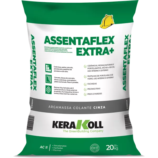 Argamassa Kerakoll Assentaflex Extra+ 20Kg - Cinza