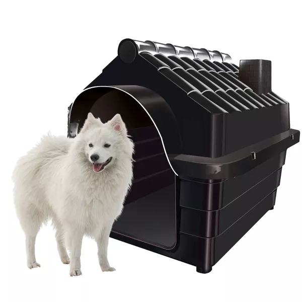 Kit Casa para Cachorros com Porta Ração N6 | MecPet
