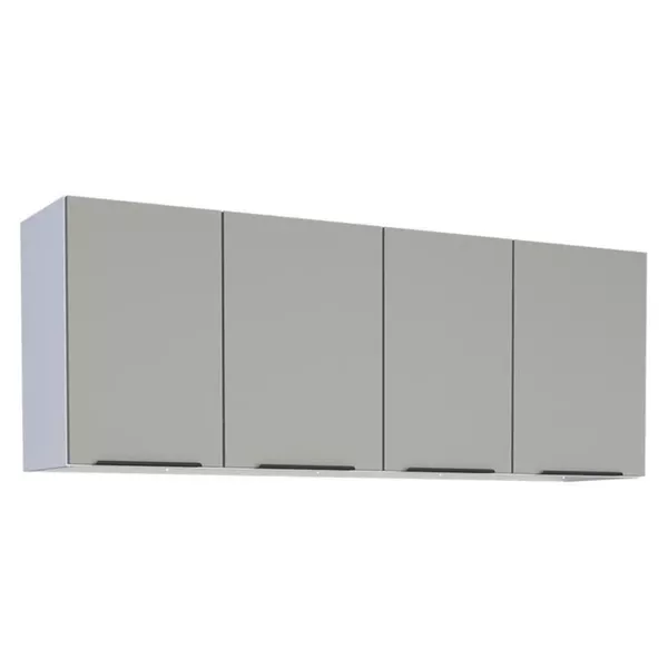 Armário Aéreo Cozinha Aço Júpiter Flat Cinza 150 - COZIMAX