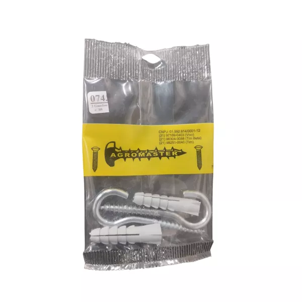 Gancho Com Bucha 8 C/2 N°74 - AGROMASTER