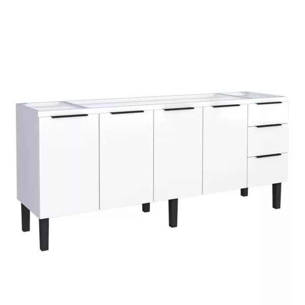 Gabinete Cozinha Aço Júpiter Flat Branco 200 - COZIMAX