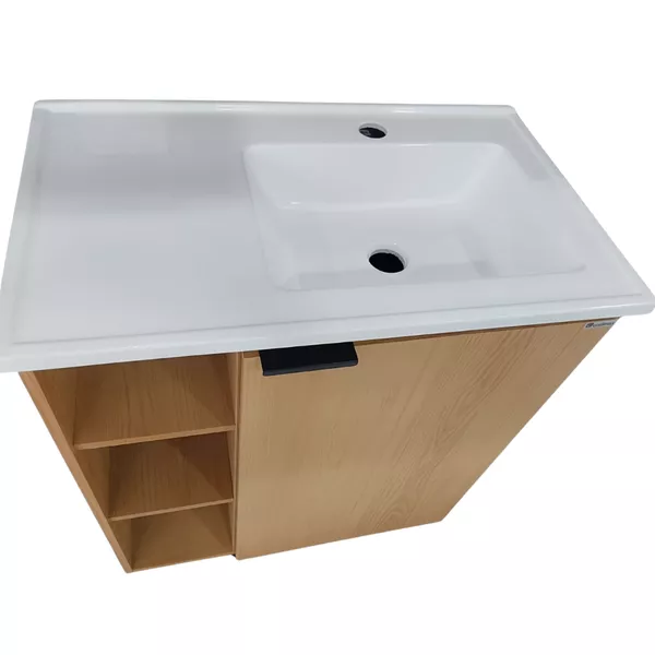 キャシーマム　ハウスキット　カイカマヒネ Gabinete Banheiro MDF Hortensia 60cm Jequitibá - COZIMAX | Rede