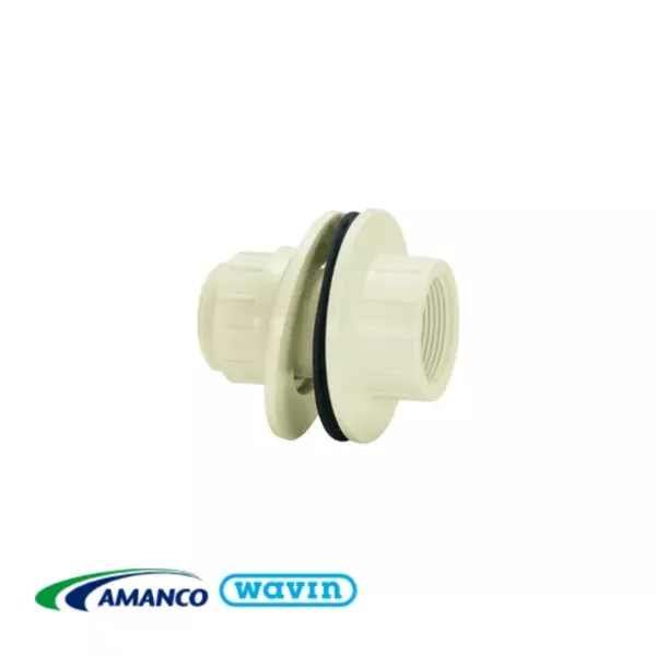 Adaptador Caixa Dágua Flange Rosca Com Anel 3/4" - AMANCO