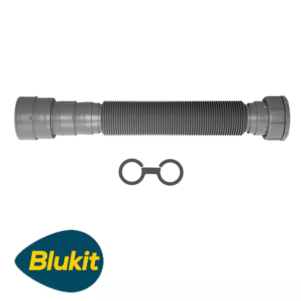 Sifão Sanfonado Universal Cinza 030105 - BLUKIT