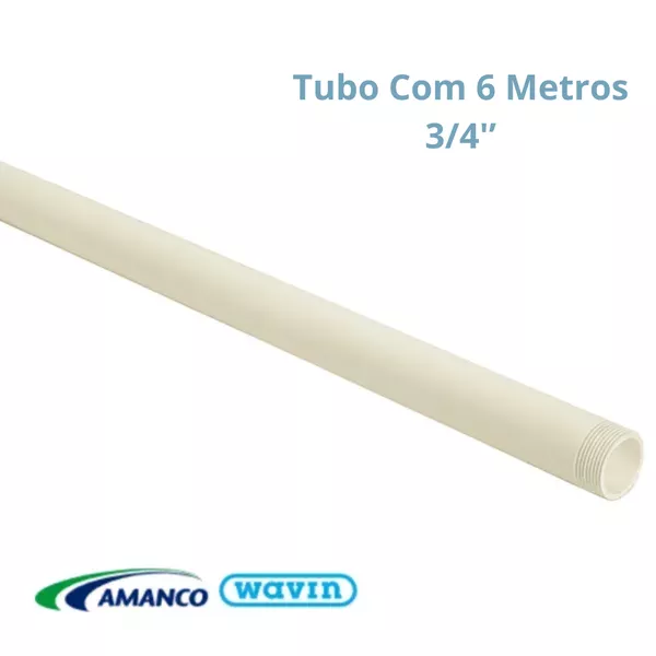 Tubo Rosca 3/4" Com 6 Metros - AMANCO