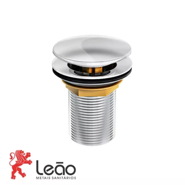 Válvula Click Tanque Cromada 1.1/4" 1632 PRATIC 5546 - LEÃO METAIS