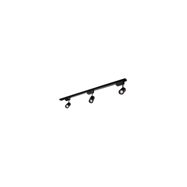 Spot de Trilho Track Pt P/ 3 Lamp E27 Led 7W 3000K