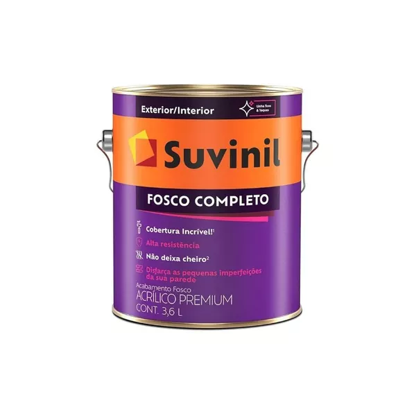 Tinta Fosco Completo 3,6L Branco - SUVINIL