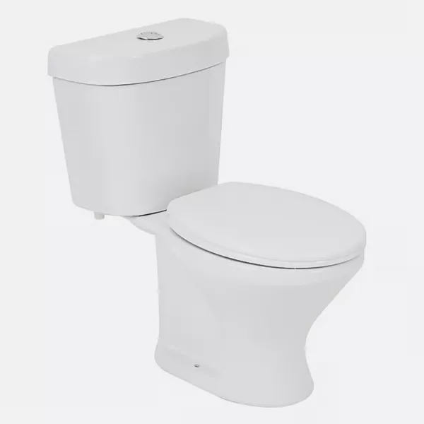 Vaso Com Caixa Acoplada Branco Kit Diamantina Infantil + Assento + Acessórios CBINF00 - ICASA