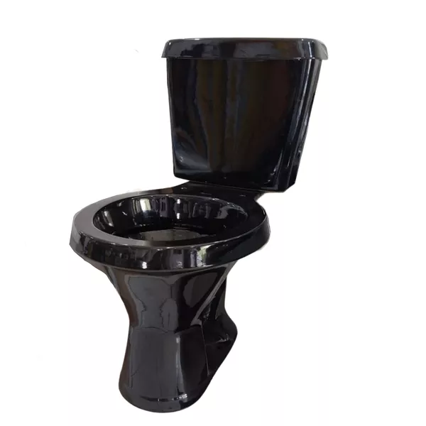 Vaso Caixa Acoplada Preto Liberty