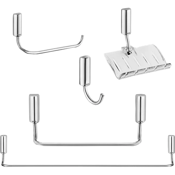 Kit Acessórios Inox 5 Peças Idea Chrome - DOCOL