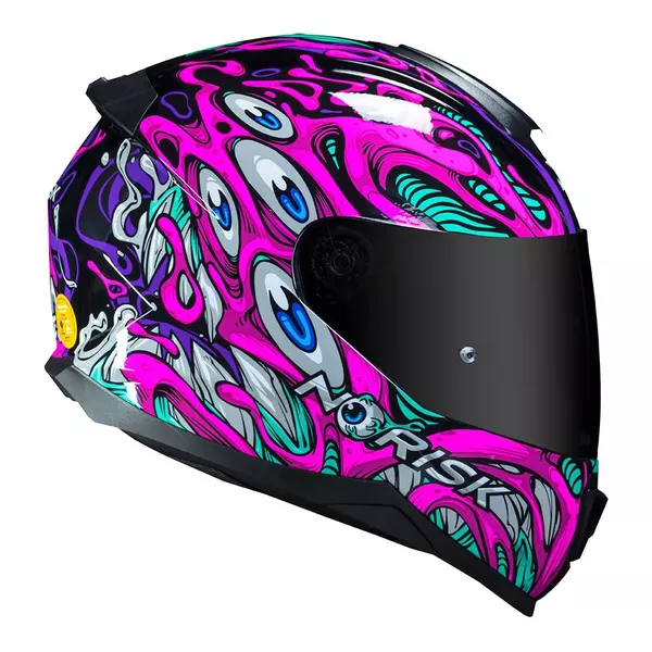 Capacete Norisk Ff802 Razor Parasite - Rosa Moto One