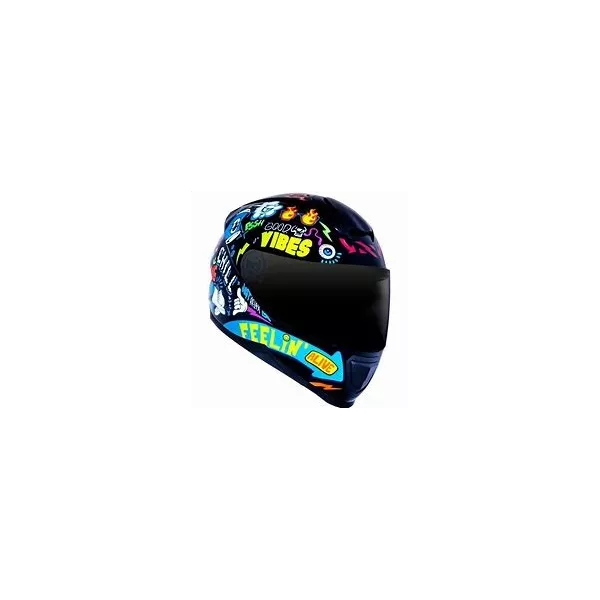 Capacete Norisk Ff802 Razor Vibes - Preto Moto One