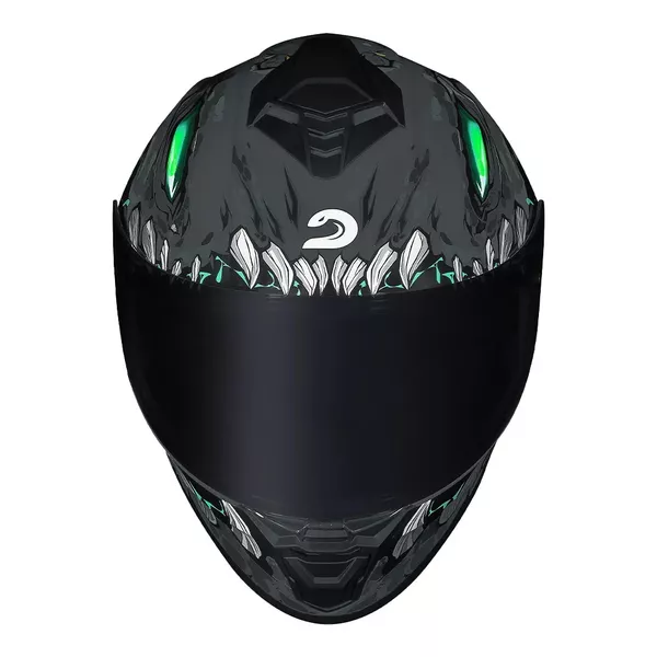 CAPACETE RACE TECH HIT - LIZARD - TITANIUM Moto One