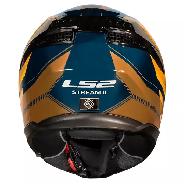 Capacete Ls2 Ff808 Stream Ii Vintage - Azul Laranja Moto One