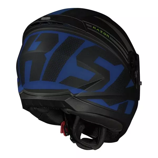 Capacete Norisk Ff802 Razor Full - Preto Fosco Azul Moto One
