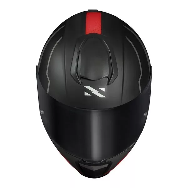 CAPACETE NORISK FF802 RAZOR - FULL - PRETO FOSCO/VERMELHO Moto One
