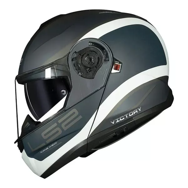 CAPACETE LS2 FF908 STROBE II - VICTORY - CINZA FOSCO AZUL Moto One